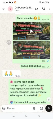 Testimonial Papan Bunga mandonga